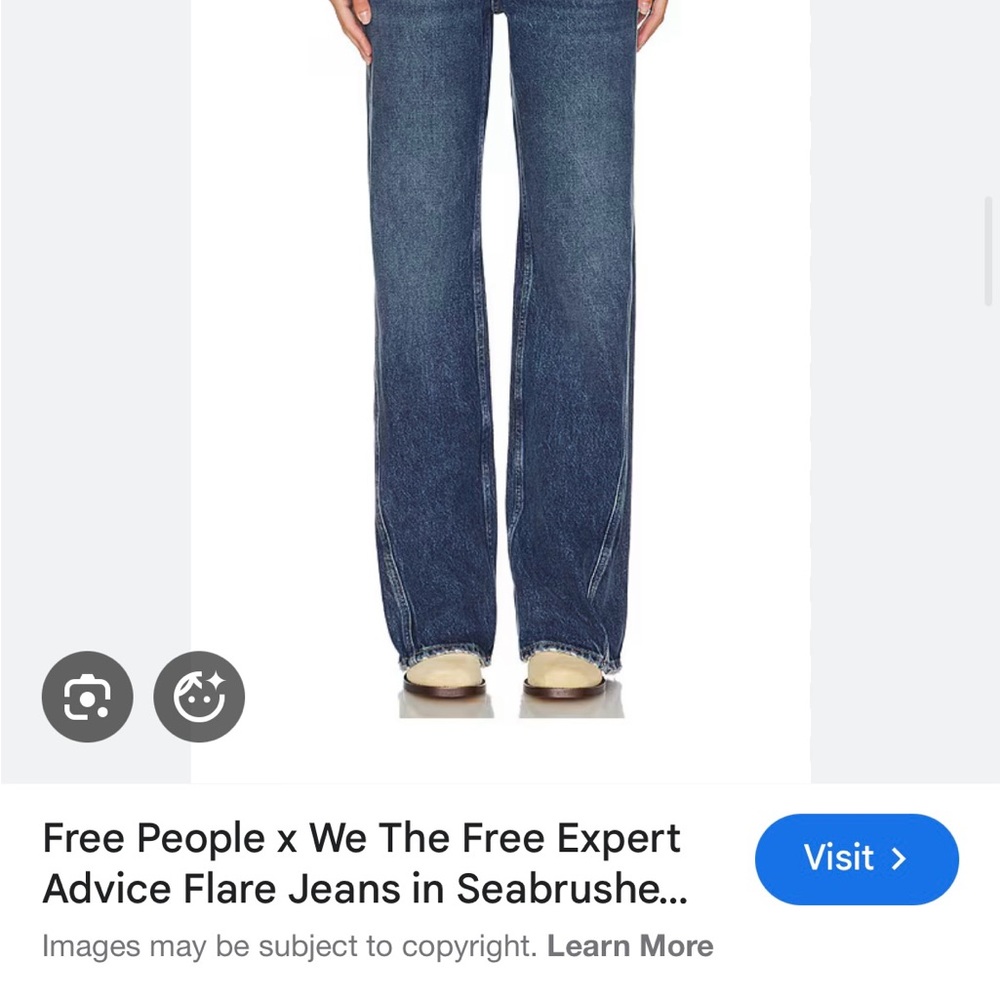 Free People Dark Blue Flare Jeans